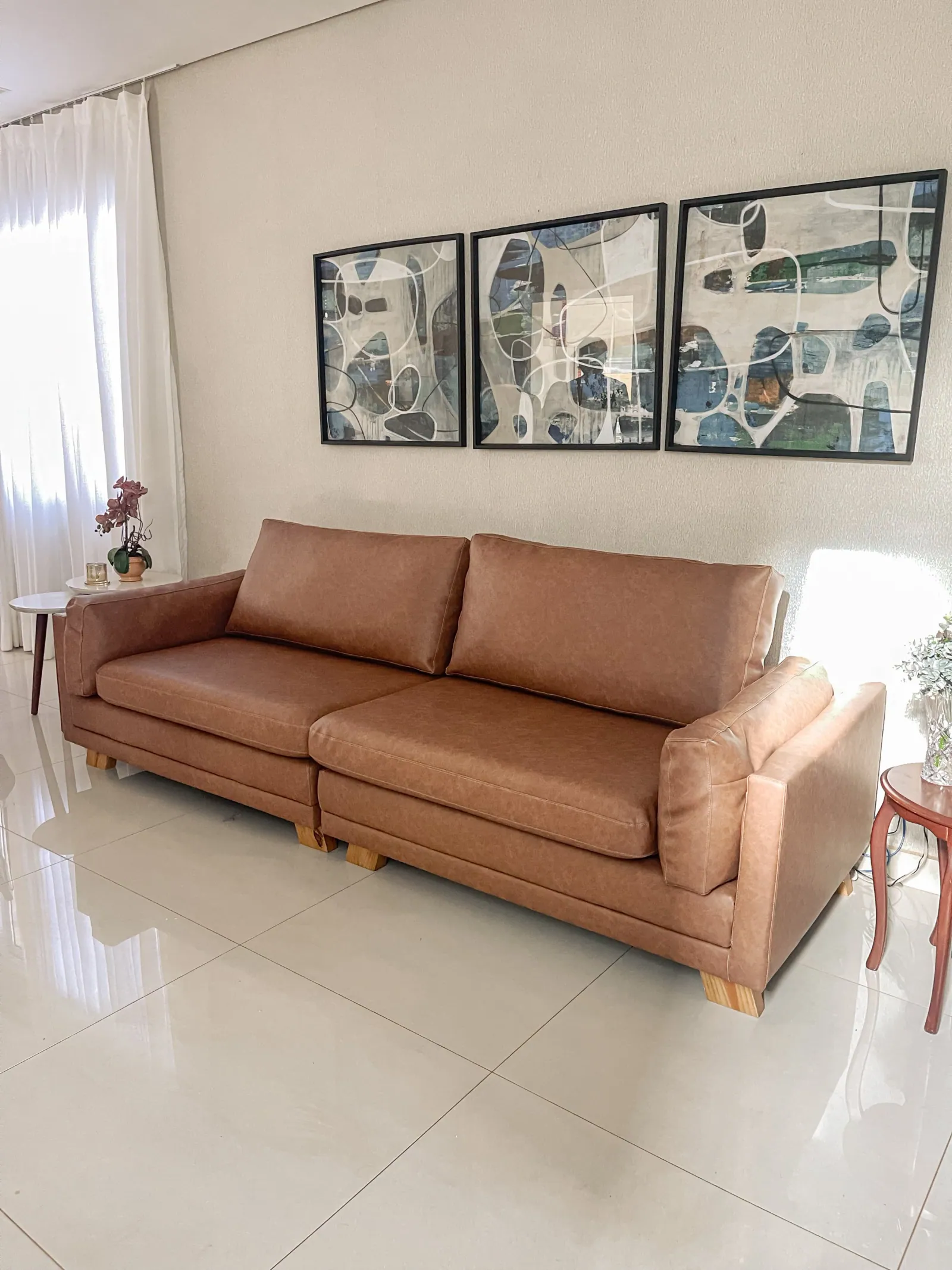 Poltrona reformada em ambiente residencial